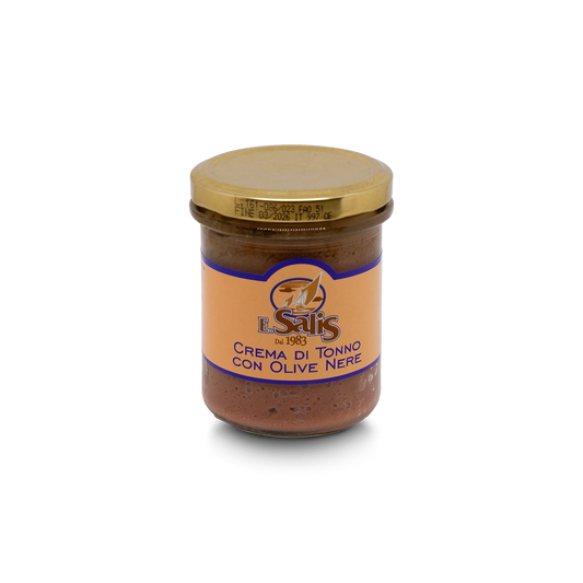 barattolo di crema spalmabile al tonno con olive nere di Efisio Salis venduto da Buono!