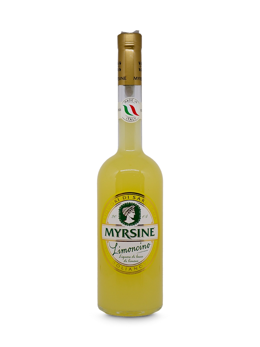 liquore artigianale al limone giallo limoncino di Myrsine venduto da Buono!