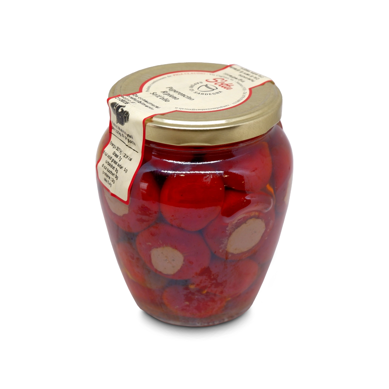 Peperoncini ripieni sott'olio artigianali S'Ottu