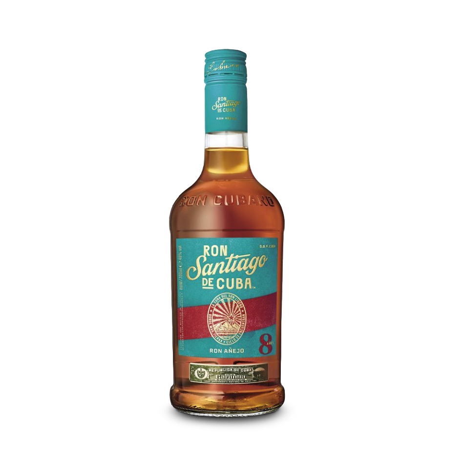 bottiglia di rum scuro ron santiago de cuba anejo 8 anni venduto da Buono!