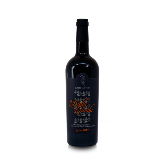 bottiglia di vino rosso cannonau Ballu Tundu prodotto dalla cantina Giuseppe Sedilesu e venduto da Buono!