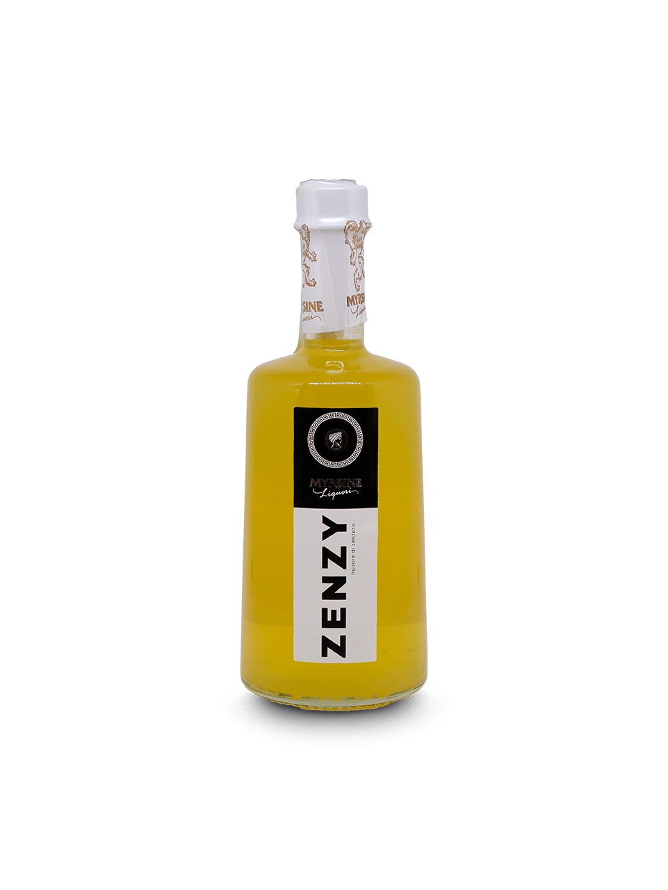 liquore giallo artigianale allo zenzero prodotto da Myrsine e venduto da Buono!