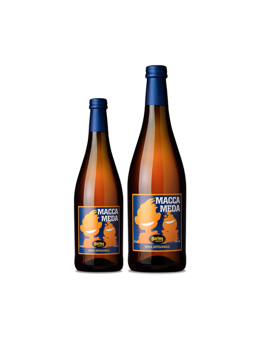 bottiglie di birra artigianale macca meda del birrificio Barley vendute da Buono!