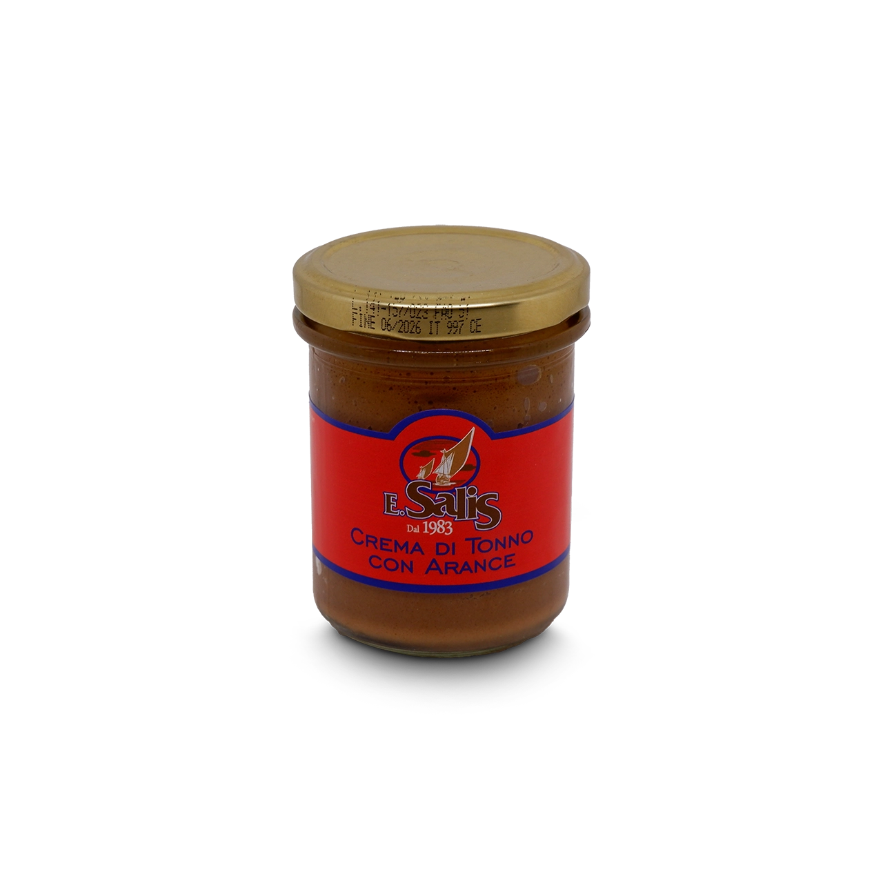 barattolo di crema spalmabile al tonno con arance di Efisio Salis venduto da Buono!