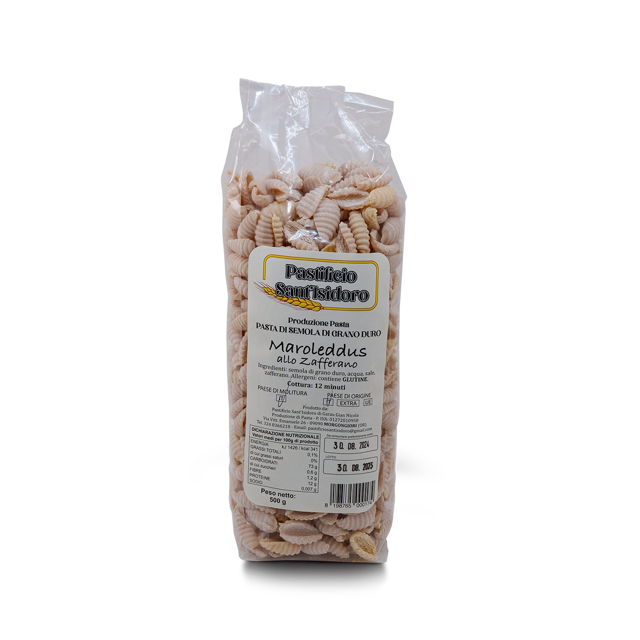 Pasta artigianale MALLOREDDUS Sant'isidoro | 500gr