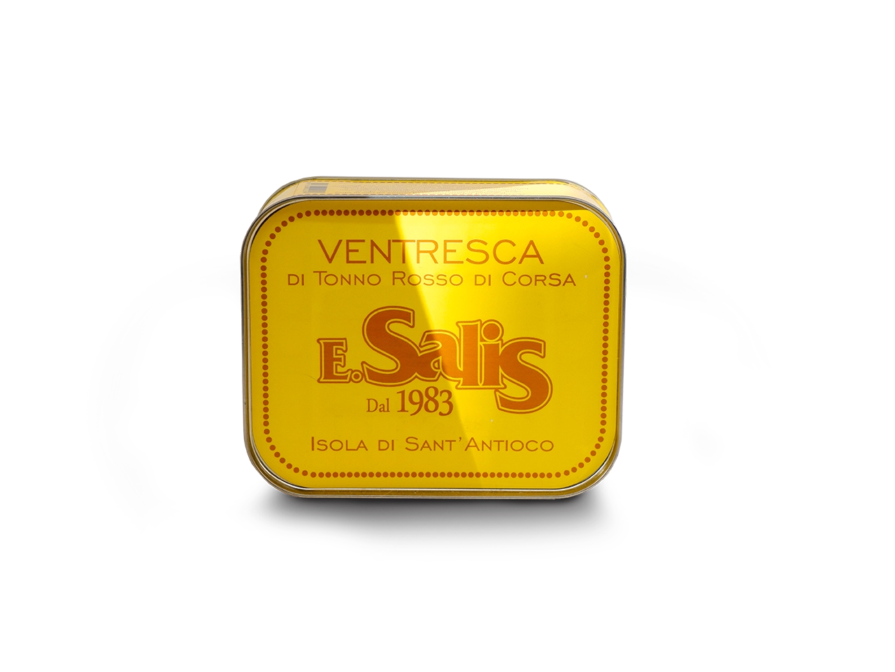 Scatoletta di ventresca di tonno prodotta da efisio salis e venduto da Buono! 